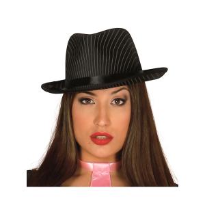 CAPPELLO GANGSTER STRISCE IN RASO BORSALINO