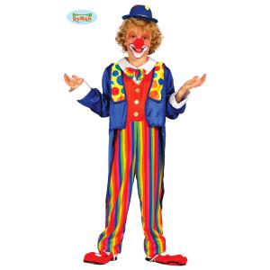 COSTUME PAGLIACCIO CLOWN TAGLIA 10-12 ANNI