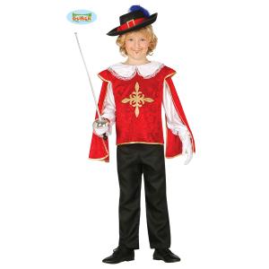 COSTUME MOSCHETTIERE TAGLIA 5-6 ANNI