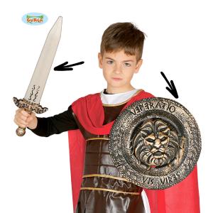 SPADA E SCUDO BAMBINO ROMANO GLADIATORE