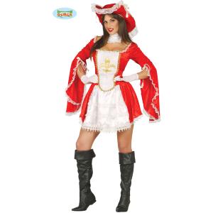 COSTUME MOSCHETTIERA ADULTA TAGLIA S 36-38