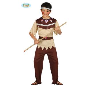COSTUME INDIANO CHEROKEE TAGLIA 5-6 ANNI