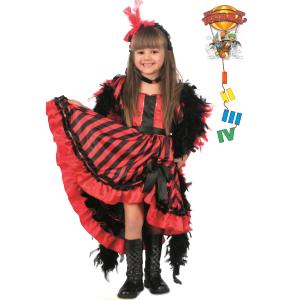 COSTUME BALLERINA CAN CAN MIS 3 ANNI MOULIN ROUGE