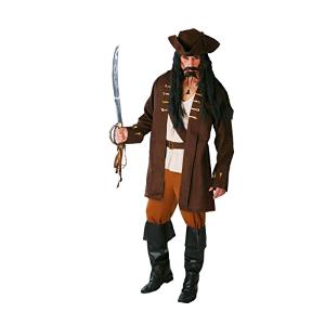 COSTUME CAPITAN JACK PIRATA ADULTO TAGLIA M 48-50