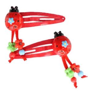 GIOIELLI: MOLLETTE FERMAGLI CLIP COCCINELLA SET 2 PZ