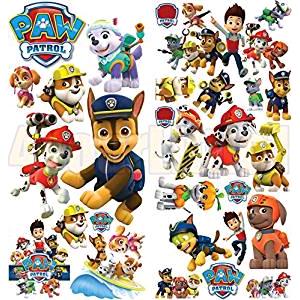 PAW PATROL ADESIVI PARETE SET DA 2 PZ MEMORY ART