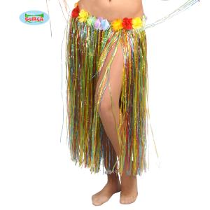 GONNA HAWAIANA FIORI 75 CM MULTICOLORE