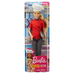 BARBIE CARRIERE - CHEF CON PADELLA, CAPPELLO DA CUOCO E CAPELLI BIONDI