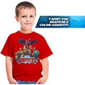 GORMITI T-SHIRT MAGLIETTA MANICHE CORTE TG. 3/4 ANNI