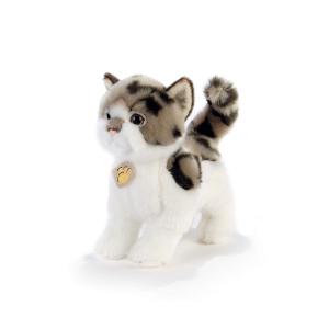 "SYBERIT" GATTO BIANCO/GRIGIO  - L.28 CM.