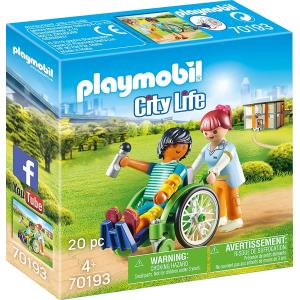 PLAYMOBIL CITYLIFE PAZIENTE CON SEDIA A ROTELLE