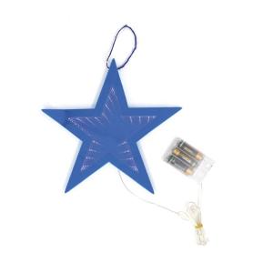 LUCE INFINITA STELLA COLORE AZZURRO 35 CM