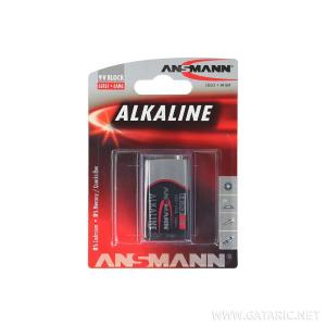 BATTERIA ALCALINA 9V ANSMANN