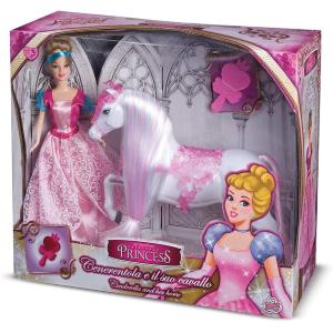 PRINCESS - CENERENTOLA CON CAVALLO LUNGA CRINIERA POS190208