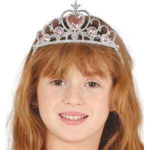 DIADEMA CORONA TIARA PRINCIPESSA ARGENTO