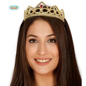 DIADEMA CORONA TIARA PRINCIPESSA ORO