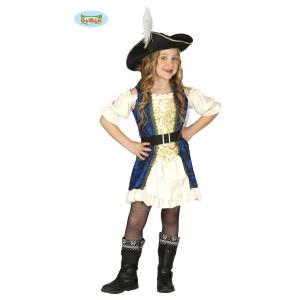 COSTUME PIRATA BAMBINA "LUXURY" TAGLIA 5-6 ANNI