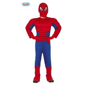 COSTUME SUPEREROE MUSCOLOSO TAGLIA 7-9 ANNI SPIDERMAN