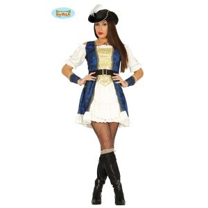 COSTUME PIRATA LUSSO ADULTA TAGLIA S 36-38