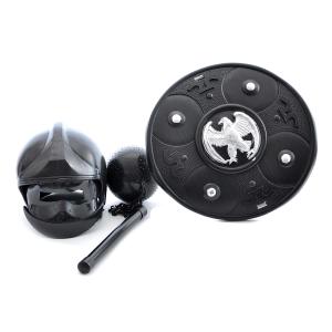 SET GLADIATORE ELMO SCUDO E MAZZA CON PALLA