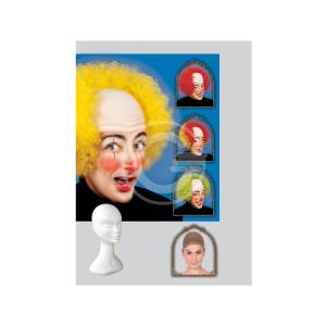 PARRUCCA RICCIA CLOWN  CON CALOTTA ASS.