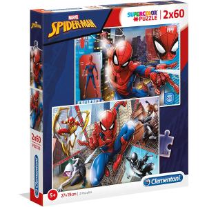 PUZZLE 2X60 SUPER COLOR MARVEL SPIDER-MAN PROMO