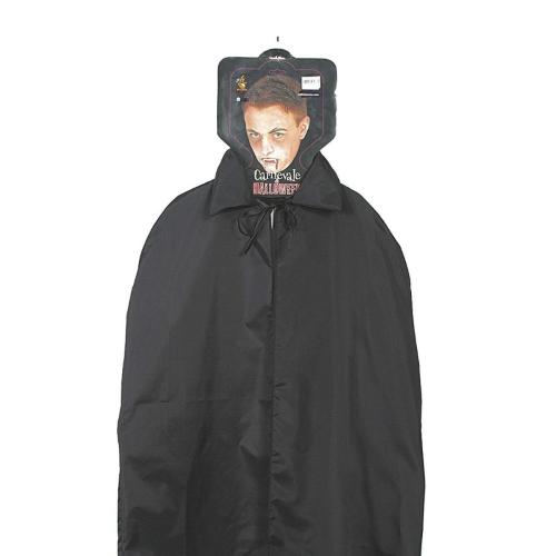 MANTELLO NERO ADULTO C/TESTINA DOMINO 