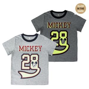 MAGLIETTA MANICA CORTA PREMIUM GLOW IN THE DARK SINGLE JERSEY MICKEY MIS 3 ANNI