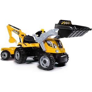 TRATTORE MAX A PEDALI CON RIMORCHIO E PALA