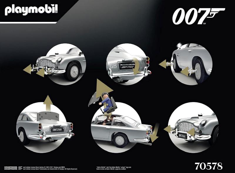 PLAYMOBIL MOVIE CARS - JAMES BOND 007 ASTON MARTIN DB5 GOLDFINGER EDITION