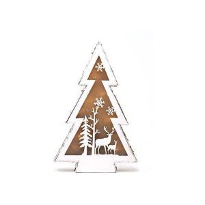 ALBERO DI NATALE LED IN LEGNO 18 CM