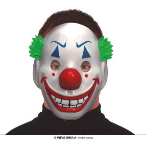 MASCHERA PAGLIACCIO SORRIDENTE IN PVC JOKER