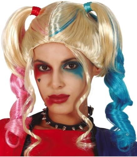 PARRUCCA CODINI COLORATI IN CONFEZIONE HARLEY QUINN