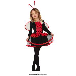 COSTUME COCCINELLA BAMBINA TAGLIA 5-6 ANNI