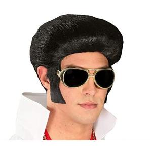 PARRUCCA ELVIS NERA RE DEL ROCK