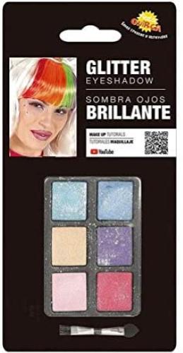 SET 6 COLORI GLITTER CON PENNELLO