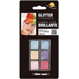 SET 6 COLORI GLITTER CON PENNELLO