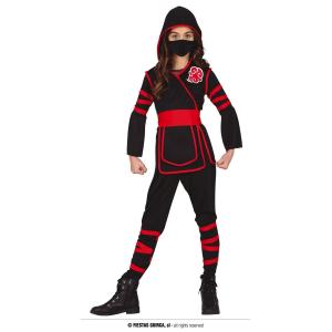COSTUME NINJA BAMBINA TAGLIA 10-12 ANNI