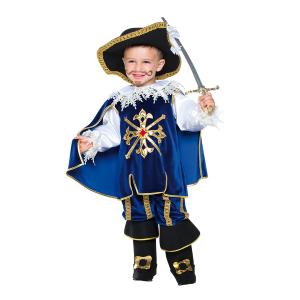 COSTUME MOSCHETTIERE PICCOLO D'ARTAGNAN BABY TAGLIA 1/2 ANNI