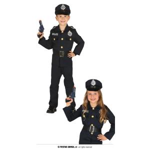 COSTUME POLIZIOTTO/POLIZIOTTA TAGLIA 5-6 ANNI