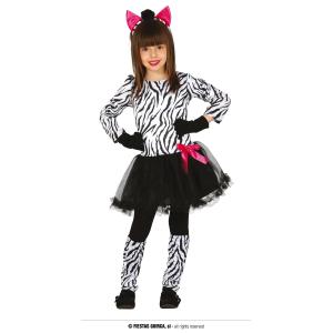 COSTUME ZEBRA BAMBINA TAGLIA 10-12 ANNI