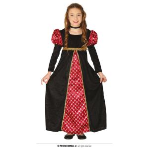 COSTUME DAMA MEDIEVALE BAMBINI TAGLIA 5 6 ANNI