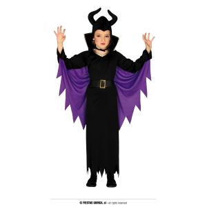 COSTUME FATA MALVAGIA BAMBINA TAGLIA 10-12 ANNI MALEFICA