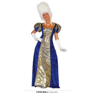 COSTUME DAMA DUCHESSA CONTESSA MARCHESA BLU TAGLIA M 38-40
