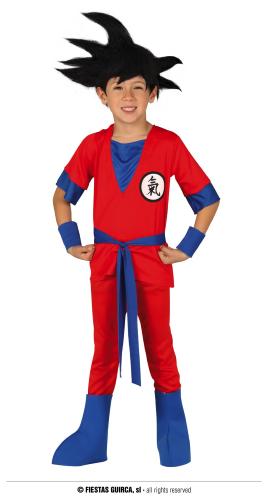 Prodotto: GUI-82762 - COSTUME NINJA ROSSO DRAGONBALL GOKU TAGLIA 10-12 ANNI  - GUIRCA