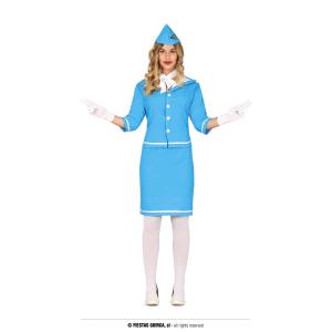 COSTUME ASSISTENTE DI VOLO HOSTES TAGLIA M 38 40