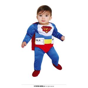 COSTUME SUPER BABY BIBERONMAN MUSCOLOSO TAGLIA 12-18 MESI