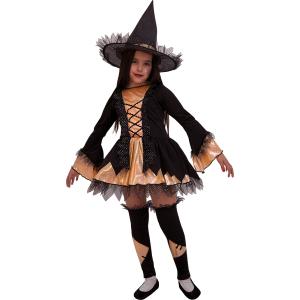 COSTUME STREGHELLA STREGA BAMBINA TAGLIA 3-4 ANNI