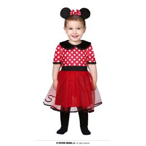 COSTUME BABY TOPOLINA TOPINA MINNIE TAGLIA 12-18 MESI