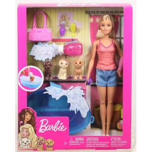 BARBIE E IL BAGNETTO CON 3 CUCCIOLI POS210068
